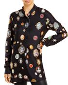 Libertine Cameos Silk Tunic Blouse