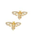 Bloomingdale's Diamond Bee Stud Earrings In 14k Yellow Gold, 0.25 Ct. T.w. - 100% Exclusive