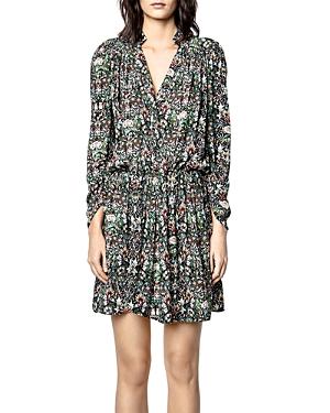 Zadig & Voltaire Reveal Kaleidoscope Print Mini Dress