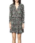 Zadig & Voltaire Reveal Kaleidoscope Print Mini Dress