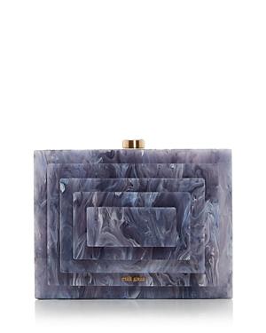 Cult Gaia Logan Marbled Acrylic Clutch