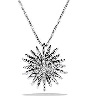 David Yurman Starburst Medium Pendant With Diamonds On Chain