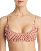 Minkpink Adrift Crochet Scoop Bralette Bikini Top