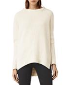 Allsaints Patty High Low Ribbed Sweater