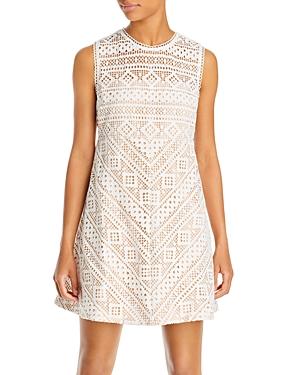 Endless Rose Geometric Lace Mini Dress