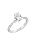 Bloomingdale's Certified Oval Diamond Starbloom Engagement Ring In 14k White Gold, 0.75 Ct. T.w. - 100% Exclusive