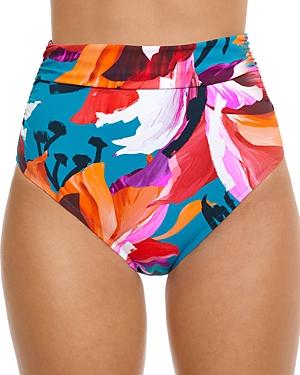 Profile By Gottex High Waist Ruched Bikini Bottom