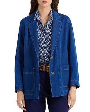 Gerard Darel Naly Cotton Denim Blazer