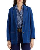 Gerard Darel Naly Cotton Denim Blazer