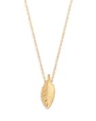 Bloomingdale's Curved Leaf Pendant Necklace In 14k Yellow Gold, 18 - 100% Exclusive