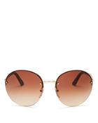 Prada Women's Oversized Rimless Round Sunglasses, 61mm