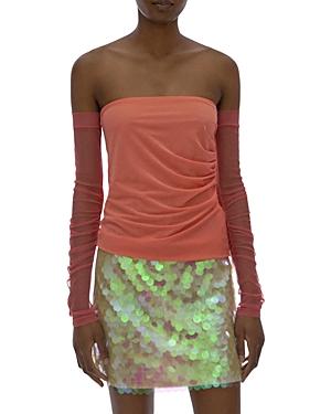 Helmut Lang Sheer Sleeve Tube Top