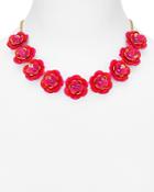 Kate Spade New York Rosy Posies Collar Necklace, 16