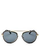 Versace Men's Brow Bar Aviator Sunglasses, 42mm