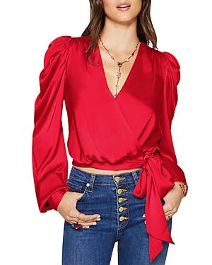 Ramy Brook Pauline Cropped Wrap Top