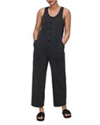 Whistles Jersey Button Front Jumpsuit