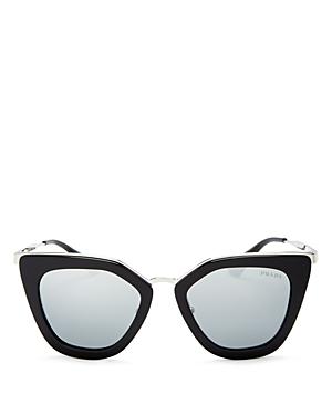 Prada Mirrored Cat Eye Sunglasses, 52mm