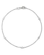 Bloomingdale's Diamond Station Bracelet In 14k White Gold, 0.10 Ct. T.w. - 100% Exclusive