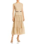 Fabiana Filippi Tiered Midi Dress