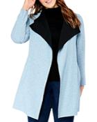 Nic+zoe Plus Lounge Around Color Block Knit Jacket