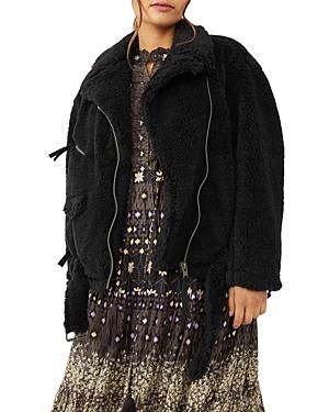 Free People So Cozy Slouchy Moto Jacket