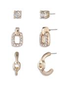 Lauren Ralph Lauren Crystal Link Earrings, Set Of 3