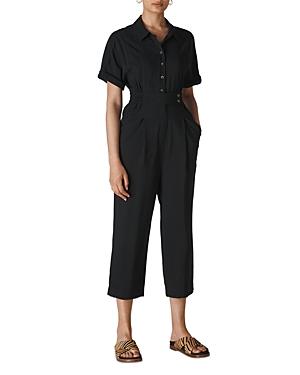 Whistles Lidia Short-sleeve Cropped Jumpsuit