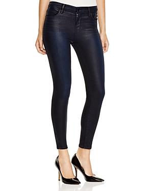 J Brand Alana High Rise Coated Jeans In Elixir
