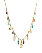 Chan Luu Adjustable Dangle Necklace In 18k Gold-plated Sterling Silver, 16