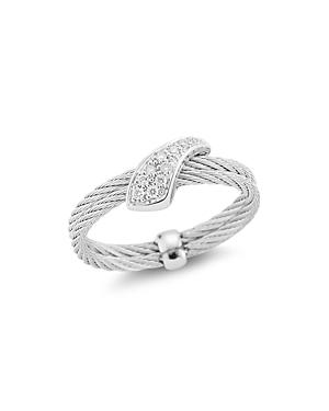 Alor Diamond Twisted Ring
