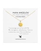 Dogeared Maya Angelou Legacy Collection I Encourage You Necklace, 16