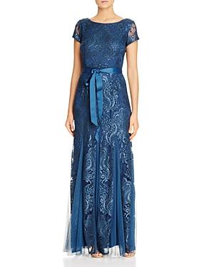 Adrianna Papell Sequin Lace Gown
