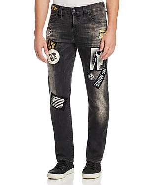 True Religion Rocco Slim Fit Jeans In Worn Black Top