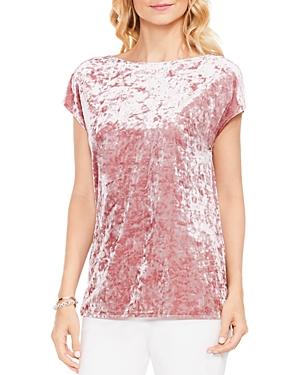 Vince Camuto Cap Sleeve Crushed Velvet Top