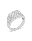 Bloomingdale's Men's Diamond Pave Ring In 14k White Gold, 1.0 Ct. T.w. - 100% Exclusive