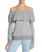 Joie Adinam Off-the-shoulder Striped Sweater - 100% Exclusive