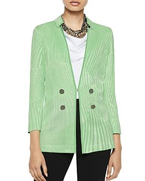 Misook Lustrous Botanical Knit Jacket