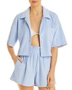 Aqua Swim Cropped Terrycloth Shirt - 100% Exclusive