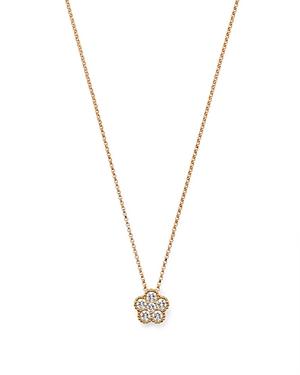 Roberto Coin 18k Yellow Gold Daisy Diamond Pendant Necklace, 17