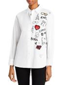 Karl Lagerfeld Paris Cotton Patch Shirt