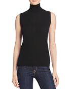 C By Bloomingdale's Mock Neck Cashmere Shell