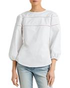 Lauren Ralph Lauren Lace Trim Top