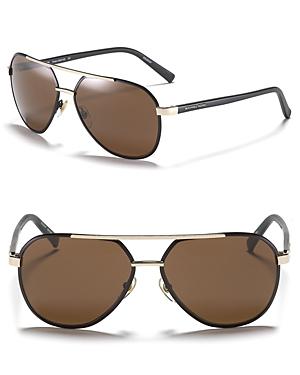Michael Kors Tristain Top Bar Aviator Sunglasses