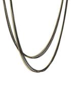 David Yurman Four-row Chain Necklace With Gold