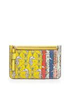 Tory Burch Perry Mini Printed Zip-top Leather Card Case