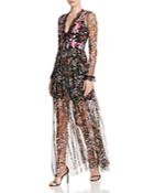 French Connection Flori Embroidered Maxi Dress