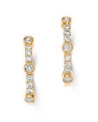 Bloomingdale's Diamond Milgrain Hoop Earrings In 14k Yellow Gold, 0.50 Ct. T.w. - 100% Exclusive