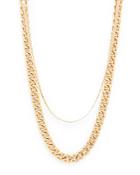 Aqua Double Chain Layered Choker Necklace, 12.5-15.5 - 100% Exclusive