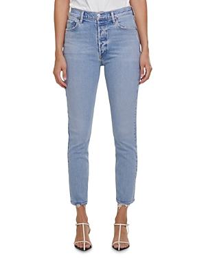 Agolde Nico Skinny Ankle Jeans In Cliffside