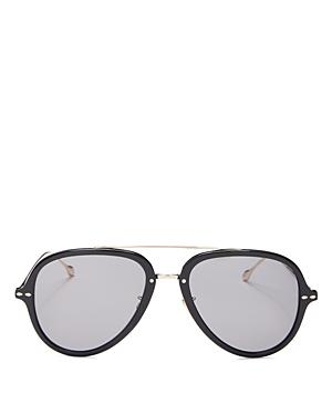 Isabel Marant Women's Brow Bar Aviator Sunglasses, 57mm